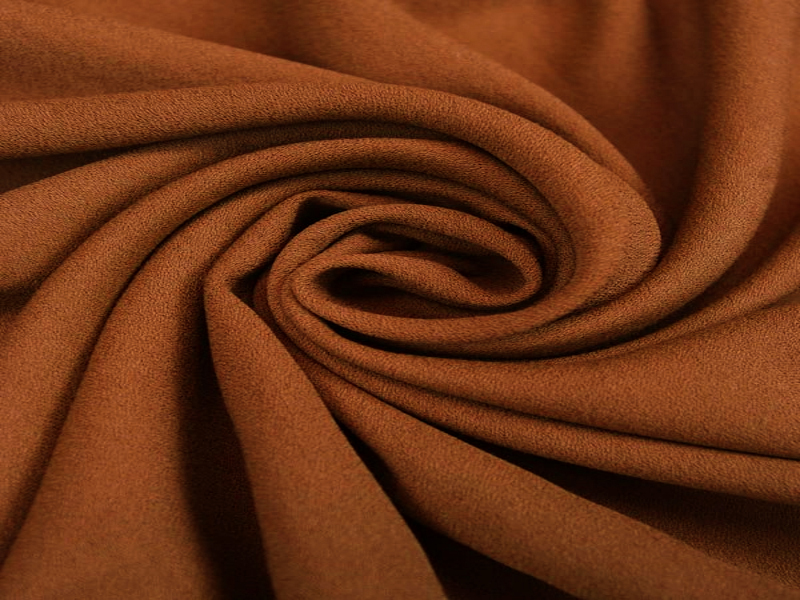 Tissu Crepe Viscose Ecovero Noisette