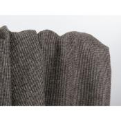 Coupon Lainage Tailleur Sepia / Ecru 130 cm x 144 cm