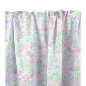 Tissu Popeline Tana Lawn Fleurs Bleu