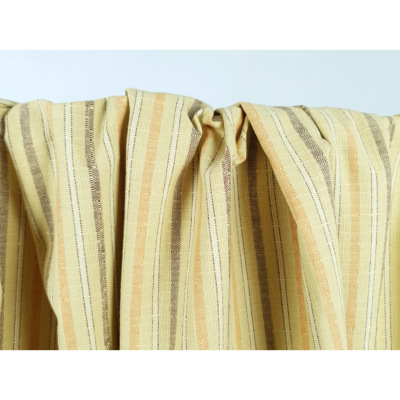Tissu Toile de Lin Rayé Earth Boho