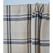 Tissu Voile 100 % Modal Carreaux Beige