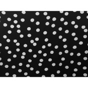 Tissu Crepe EVA Grandiose Noir & Blanc Dots