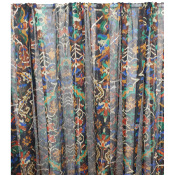 Tissu Voile Crinkle 100 % Viscose BOHO Noir