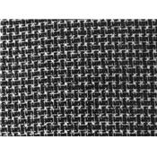 Tissu Jacquard Noir / Blanc Flocage Graphique Noir