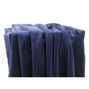 Tissu Velours de Coton Lise Bleu