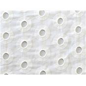 Tissu Broderie Anglaise Motifs Grands Cercles