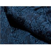 Tissu Satin Jacquard Motifs Fleurs