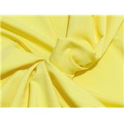 Tissu Molleton Elasthanne Jaune Citron