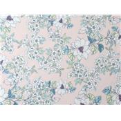 Tissu Satin de Coton Fleurs Pastel