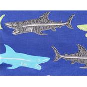 Tissu Toile Imprimé Requin