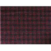 Tissu Tweed Noir / Rouge / Gris / Fils Brillants Noir