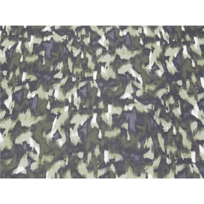 Tissu Jersey Viscose / Elasthanne Imprimé Camouflage Abstrait