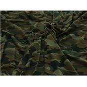 Coupon Jersey Camouflage 100 % Coton 110 cm x 180 cm