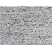 Tissu Jersey Cote 2x2 Gris Chiné / Flammé Noir