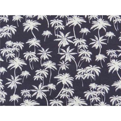 Tissu Jersey Viscose / Elasthanne Imprimé Palmier