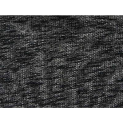 Tissu Molleton Anthracite Chiné Noir