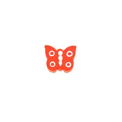 Papillons en Bois Orange 20 mm