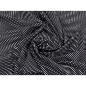 Tissu Maille Maillot de Bain Tête d'Épingles Noir / Blanc