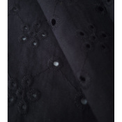 Tissu Broderie Anglaise Noir