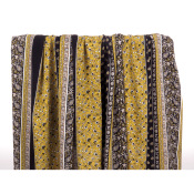 Coupon Crepe Viscose Ethnique Patchwork 100 cm x 140 cm