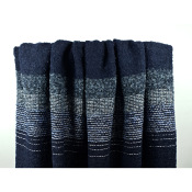 Tissu Maille Bouclette Bleu Lurex Argent