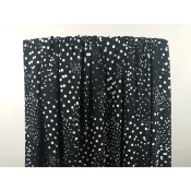 Tissu Popeline Viscose Ecovero Witty Dots Noir / Ecru