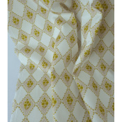 Tissu Sergé Lourd JON 100 % Coton Argyle Flowers