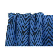 Coupon Crepe de Chine 100 % Soie TIGRE 80 cm x 135 cm