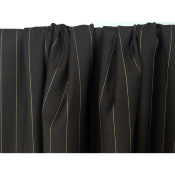 Tissu Lainage Tailleur 100 % Laine Choco Rayures TENNIS Beige