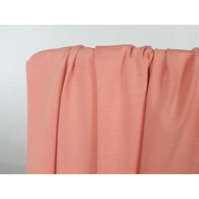 Tissu Maille Jersey Viscose / Elasthanne Corail