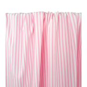 Tissu Popeline 100 % Coton Blanc / Rose