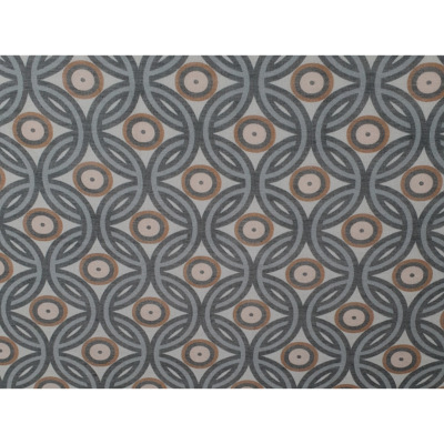 Tissu Popeline Coton / Soie Graphique