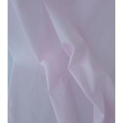 Tissu Popeline 100 % Coton Rayé Blanc & Rose