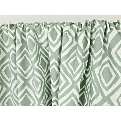 Tissu Toile Coton / Lin Celadon Diamonds