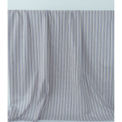 Tissu Voile de Coton Rayures Butter Yellow & Parme