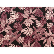 Tissu Voile de Viscose Tropical Noir