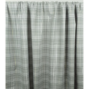Tissu Voile de Coton Carreaux Lurex Gris 