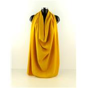 Tissu Sergé Viscose Lavé Ambre