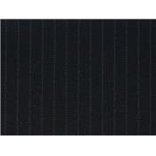 Tissu Gabardine Rayure Fine Noir / Beige