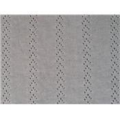 Tissu Maille Ajourée Placé Gris