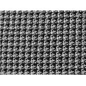 Tissu Jersey Structuré Motif Pied Coq Noir / Blanc