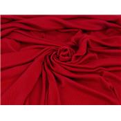 Tissu Maille Cote 5x3 Coton / Modal Rouge