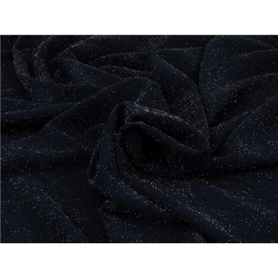 Tissu Maille Scuba Crepe Lurex Marine