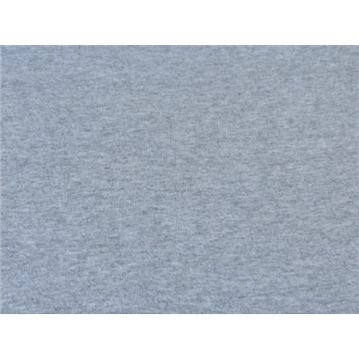 Tissu Jersey Coton / Polyester Gris Chiné Clair