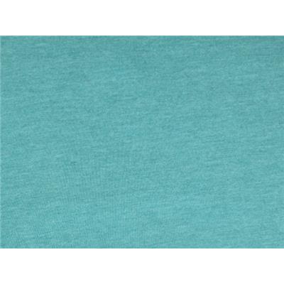 Tissu Jersey Coton / Polyester Bleu Sarcelle Chiné