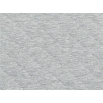 Tissu Maille Matelassé Gris Chiné