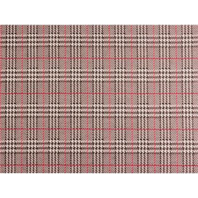 Tissu Maille Milano Prince de Galles Carmin