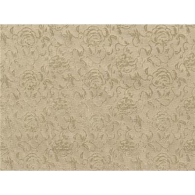 Tissu Scuba / Néoprène Fin Beige Flock Fleurs