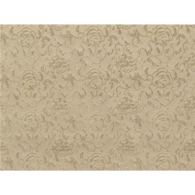 Tissu Scuba / Néoprène Fin Beige Flock Fleurs