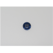 Bouton Rond Bleu Marine Type Perle 11 mm